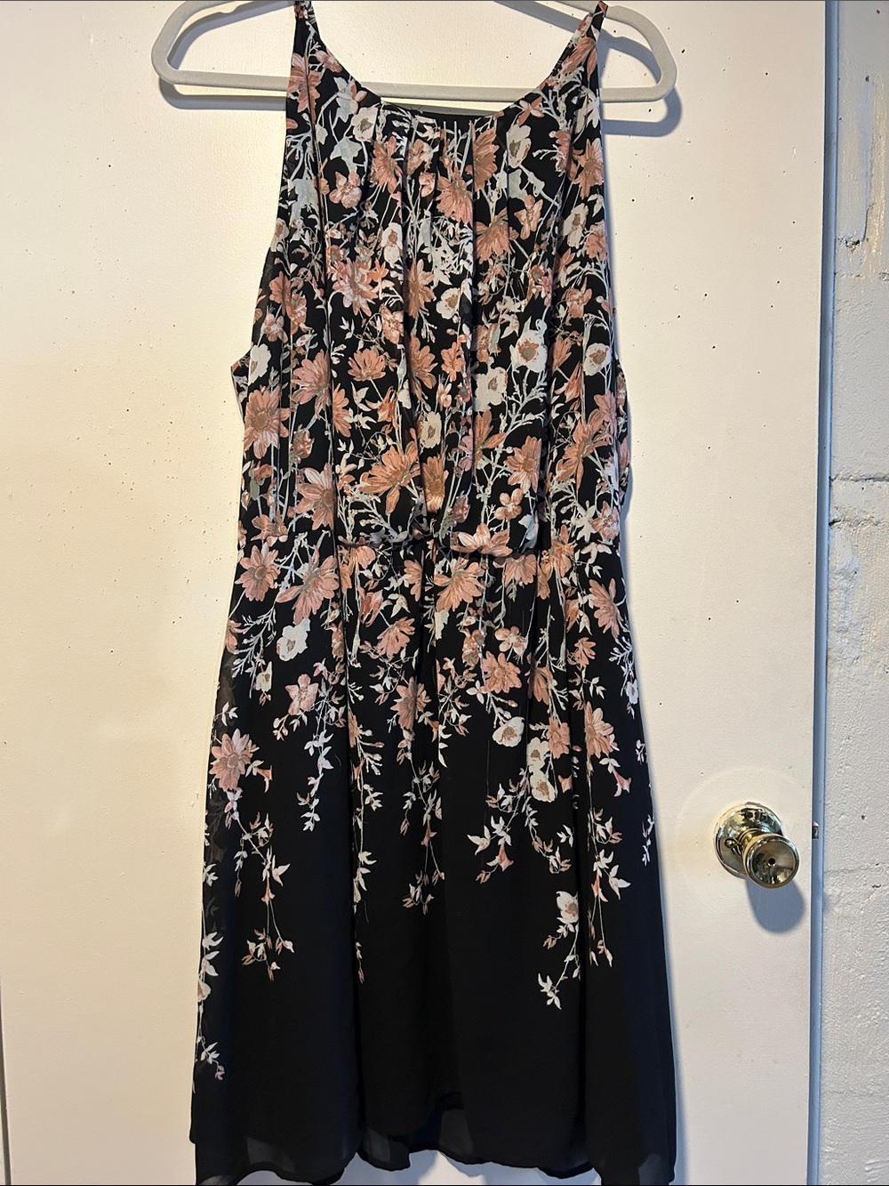 Black and Floral Dress